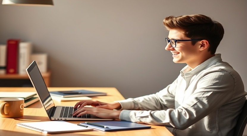 Students learning online and earning money through digital platforms, highlighting the benefits of online income for education and career growth.